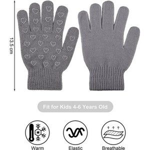 Winter Kids Gloves Full Fingers Winter Warm Knitted Gloves for Boys Girls Kids